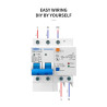 Integrated RCBO SPD 230V 50A Lightning Protection Residual Leakage MCB